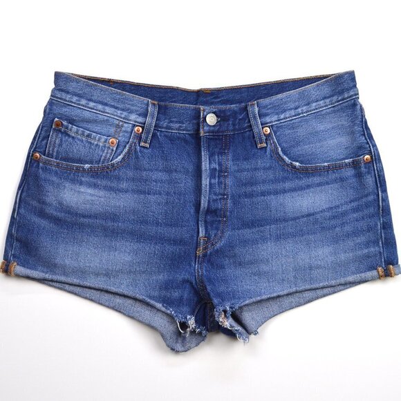 Levi's 501 Cut Off High Waist Shorts 31 - Picture 1 of 5